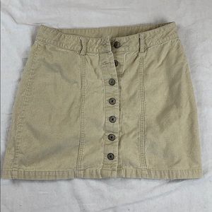 Wishlist Corduroy Tan Skirt